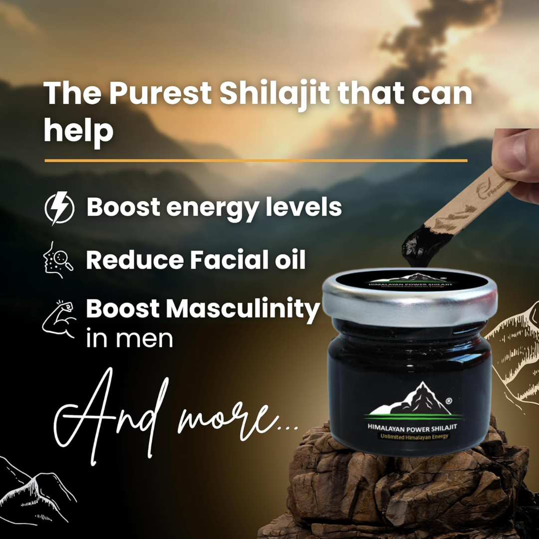 100% Pure Himalayan Shilajit Resin - 20 gm