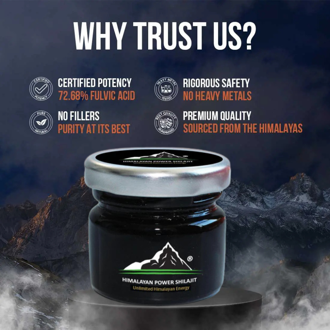 100% Pure Himalayan Shilajit Resin - 20 gm