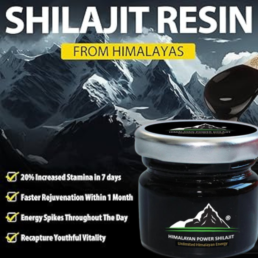 100% Pure Himalayan Shilajit Resin - 20 gm